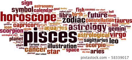 Pisces word cloud 58339017