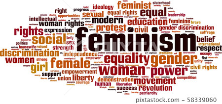 Feminism word cloud 58339060