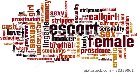Female escort word cloud 58339061