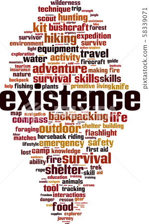 existence word cloud existence word cloud 58339071