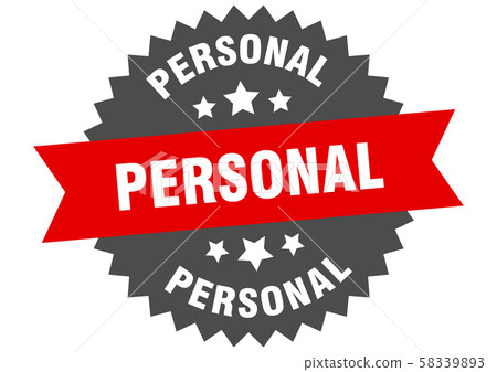 personal sign. personal red-black circular band 58339893