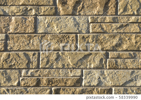 [外牆]邊框磚的背景材料（岩石表面） 58339990