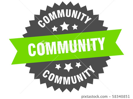 community sign. community green-black circular-插圖素材 [58340851] - PIXTA圖庫