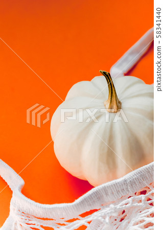 Zero waste concept with autumn pumpkins Zero waste concept with autumn pumpkins 58341440