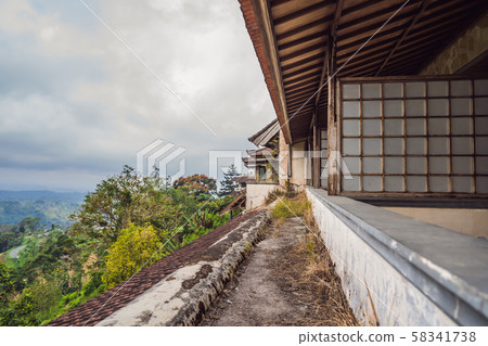 Abandoned and mysterious hotel in Bedugul. Indonesia, Bali Island Abandoned and mysterious hotel in Bedugul. Indonesia, Bali Island 58341738