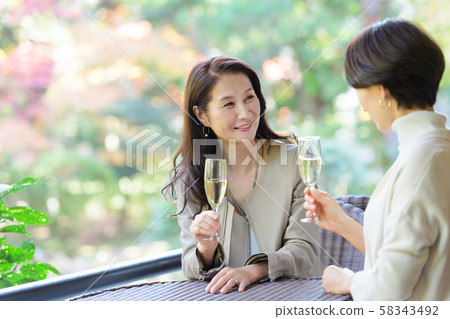 Travel, women, autumn Travel, women, autumn 58343492