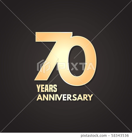 70 years anniversary vector icon, logo. Graphic design element 70 years anniversary vector icon, logo. Graphic design element 58343536