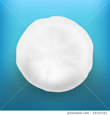 Round Pillow For Comfortable Relax Sleep Vector Round Pillow For Comfortable Relax Sleep Vector 58343581