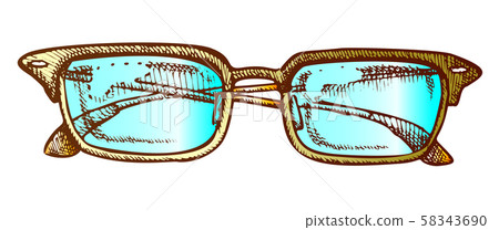Glasses Corrective Vision Accessory Color Vector 58343690