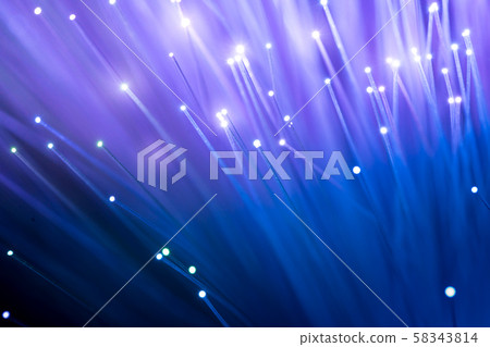 Fiber optics, abstract & blur background Fiber optics, abstract & blur background 58343814