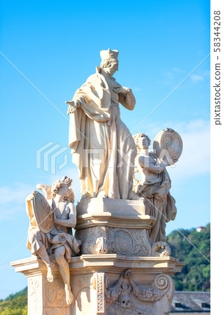 Statue of San Francesco Borgia. On the Carlo Statue of San Francesco Borgia. On the Carlo 58344208