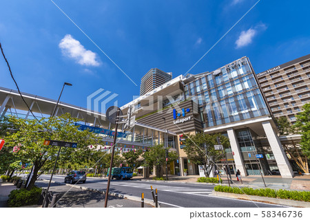 Scenery of Kashiwanoha campus station west entrance 58346736