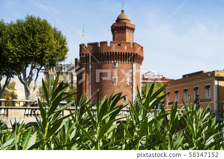 Le Castillet fortress in Perpignan, France 58347152