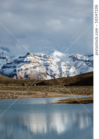 Dhankar Lake. Spiti Valley, Himachal Pradesh, India 58347206