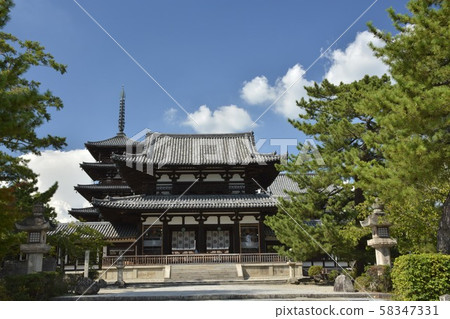 [Nara Prefecture] World heritage, summer Horyuji Temple 58347331