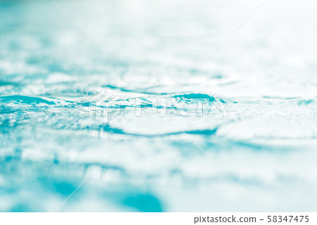 Blur water background wavy clean fresh water in light cool cyan turquoise blue green vintage color 58347475