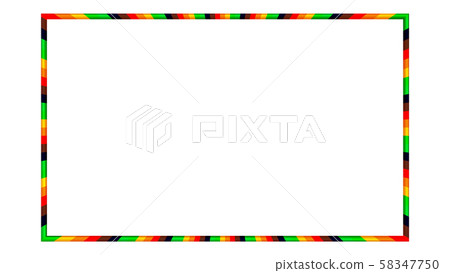 Frame 3d with rainbow for decoration Frame 3d with rainbow for decoration 58347750