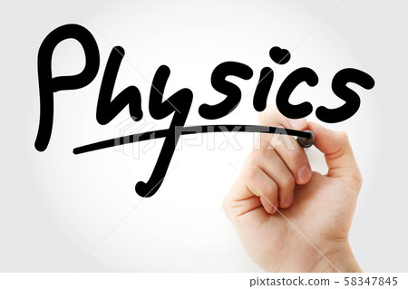 Hand writing Physics with marker Hand writing Physics with marker 58347845