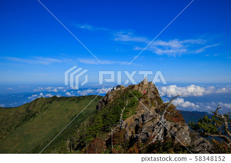 《Ishizuchiyama, Ehime Prefecture》 100 Famous Mountains of Japan Ishizuchiyama Southern tip to Tengu-dake and ridge route 《Ishizuchiyama, Ehime Prefecture》 100 Famous Mountains of Japan Ishizuchiyama Southern tip to Tengu-dake and ridge route 58348152