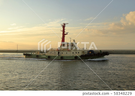 Omuta City Miike Port tugboat 58348229