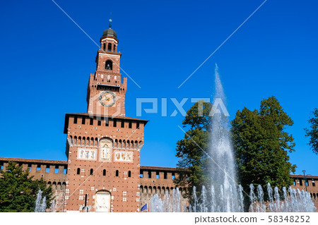 Milan Sforzesco castle Milan Sforzesco castle 58348252