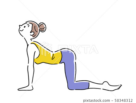 插圖素材:女人,瑜伽,姿勢 插圖素材:女人,瑜伽,姿勢 58348312