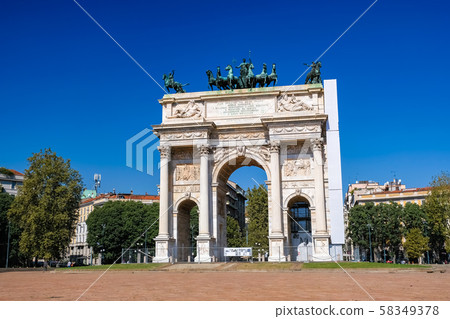 Milan Sempione Park Peace Gate Milan Sempione Park Peace Gate 58349378