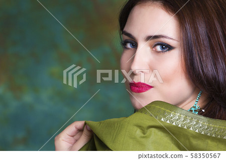 Woman in indian style Woman in indian style 58350567