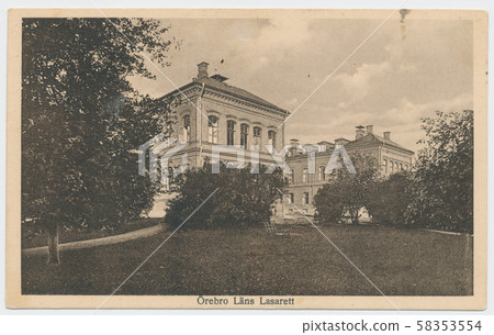 Postcard printed in Sweden shows , Orebro hospital Postcard printed in Sweden shows , Orebro hospital 58353554