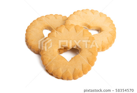 cookies with heart isolated cookies with heart isolated 58354570