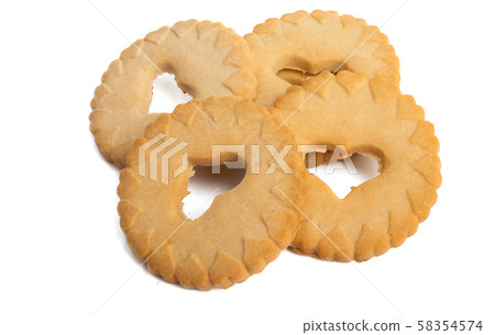 cookies with heart isolated cookies with heart isolated 58354574