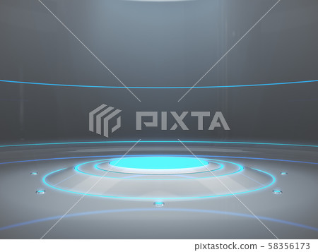 Pedestal for display,Platform for design,Blank product stand with light glow,Future background.3D rendering. Pedestal for display,Platform for design,Blank product stand with light glow,Future background.3D rendering. 58356173