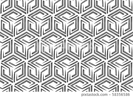The geometric pattern with lines. Seamless vector - Stock Illustration ...