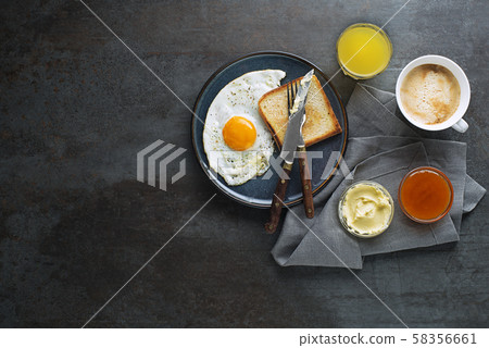 Breakfast healthy with egg 58356661