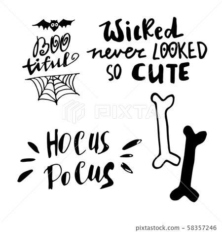 Happy halloween. Hand drawn creative calligraphy 58357246