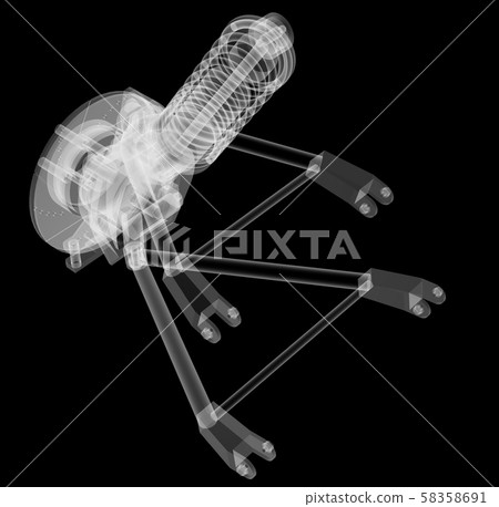 X-ray Car suspension and brake disk 58358691