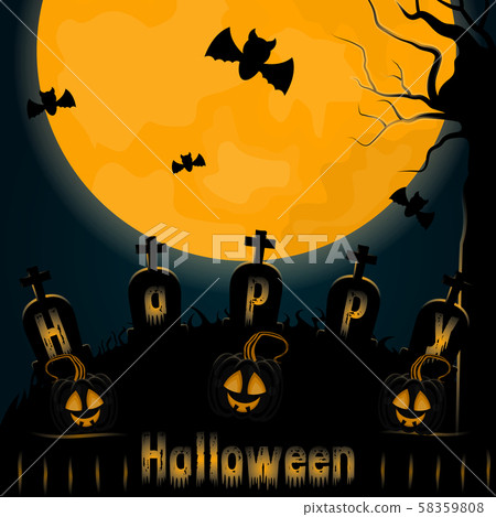 Happy halloween card 58359808