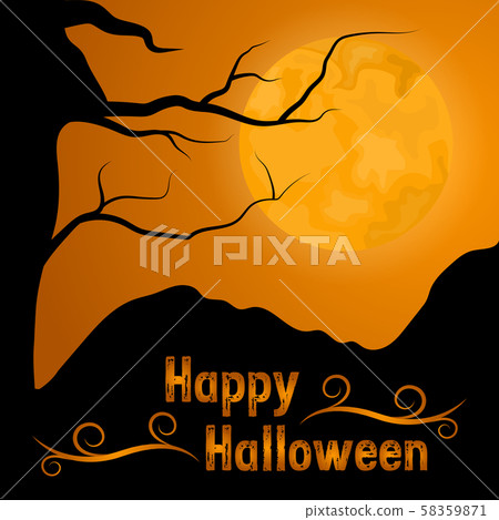 Happy halloween card 58359871