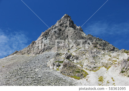 North Alps Looking up Mt. Kasumigatake from the Serizawa mountain trail North Alps Looking up Mt. Kasumigatake from the Serizawa mountain trail 58361095