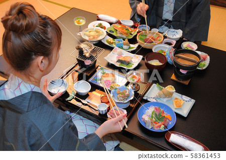 Onsen guest Yukata cuisine Ryokan Onsen guest Yukata cuisine Ryokan 58361453