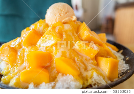 famous Taiwanese snacks of mango shaved ice famous Taiwanese snacks of mango shaved ice 58363025