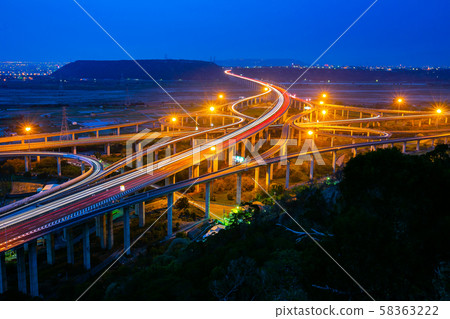 臺灣臺中交通景觀Asia Taiwan Taichung traffic landscape 58363222
