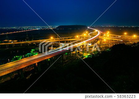 臺灣臺中交通景觀Asia Taiwan Taichung traffic landscape 58363223