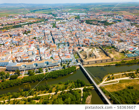 Aerial view of Merida, Spain Aerial view of Merida, Spain 58363607