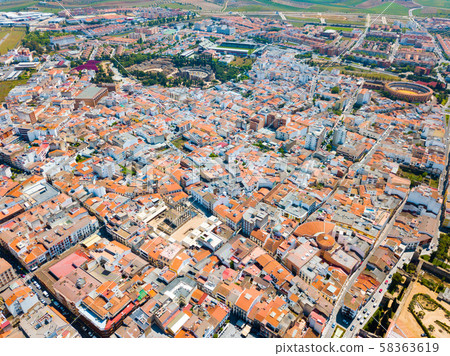 Aerial view of Merida cityscape Aerial view of Merida cityscape 58363619