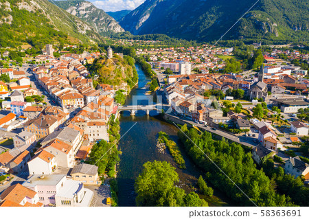 French town Tarascon-sur-Ariege French town Tarascon-sur-Ariege 58363691