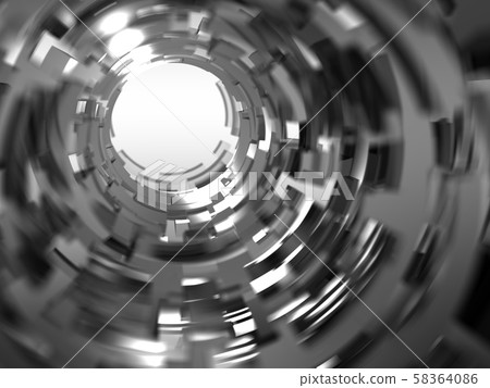 CG 3D Illustration Rotation Circle Center Background IT SF Future Direction Target Possibilities 58364086