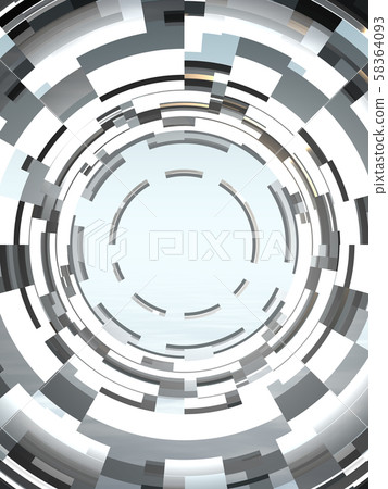 CG 3D Illustration Rotation Circle Center Background IT SF Future Direction Target Possibilities 58364093