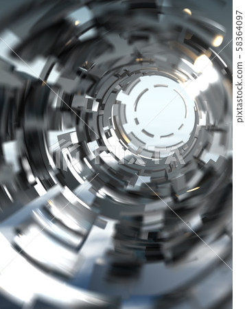 CG 3D Illustration Rotation Circle Center Background IT SF Future Direction Target Possibilities 58364097