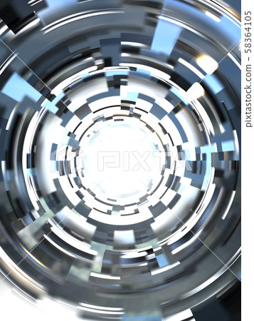 CG 3D Illustration Rotation Circle Center Background IT SF Future Direction Target Possibilities 58364105